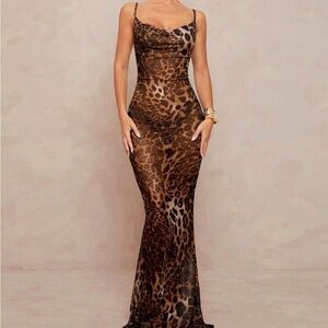 Leopard Print Maxi Dress